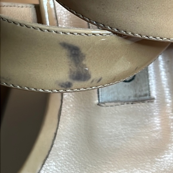 JIMMY CHOO Lucia Wedges with Box and Dust Bags | Nude | Size 37.5 - Picture 13 of 16